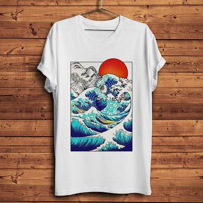 Japan Ukiyoe Great Wave Off Kanagawa Style Funny T Shirt Unisex New Casual Tshirt Homme Vintage Unisex Streetwear Tshirt