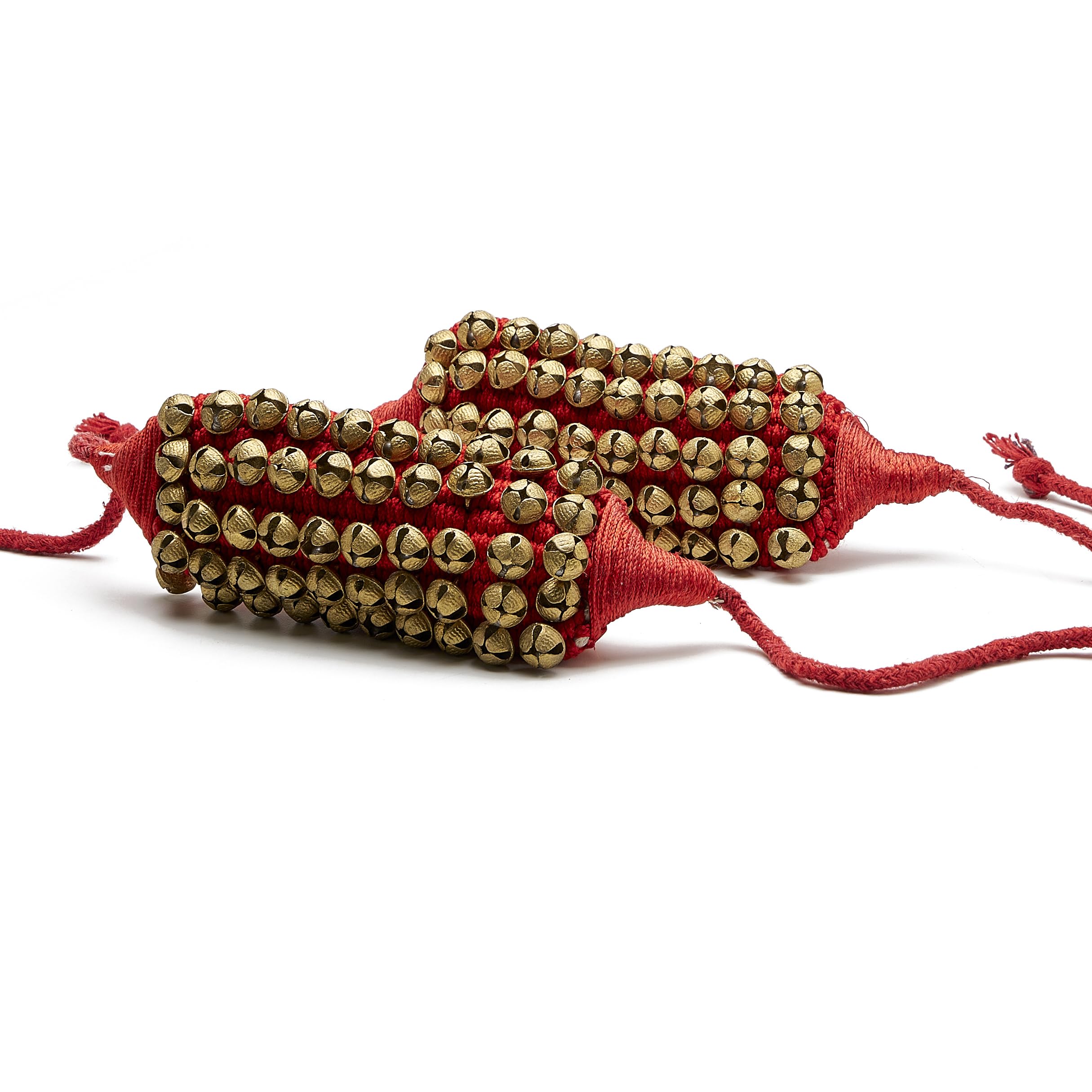 

eSplanade Танцевальные гунгру (50 + 50) Красные 5-рядные гунгру с подушечками-вкладышами Колокольчик, Гунгру 5-рядные красные с подушечками, Красные 5-рядные гунгру (5 Строка)