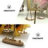 1PC Dollhouse Mini Balance Scales with 6 Weights, 1: 12 Scale Retro Mini Justice Scale Model, Dollhouse Scenes Cake Decoration