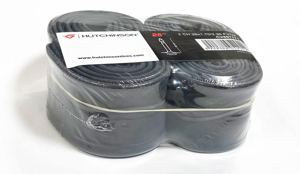 Hutchinson SNC Hutchinson Bicycle Tube STD 48 French Set of 2 CV657171 26x1.7-2.35