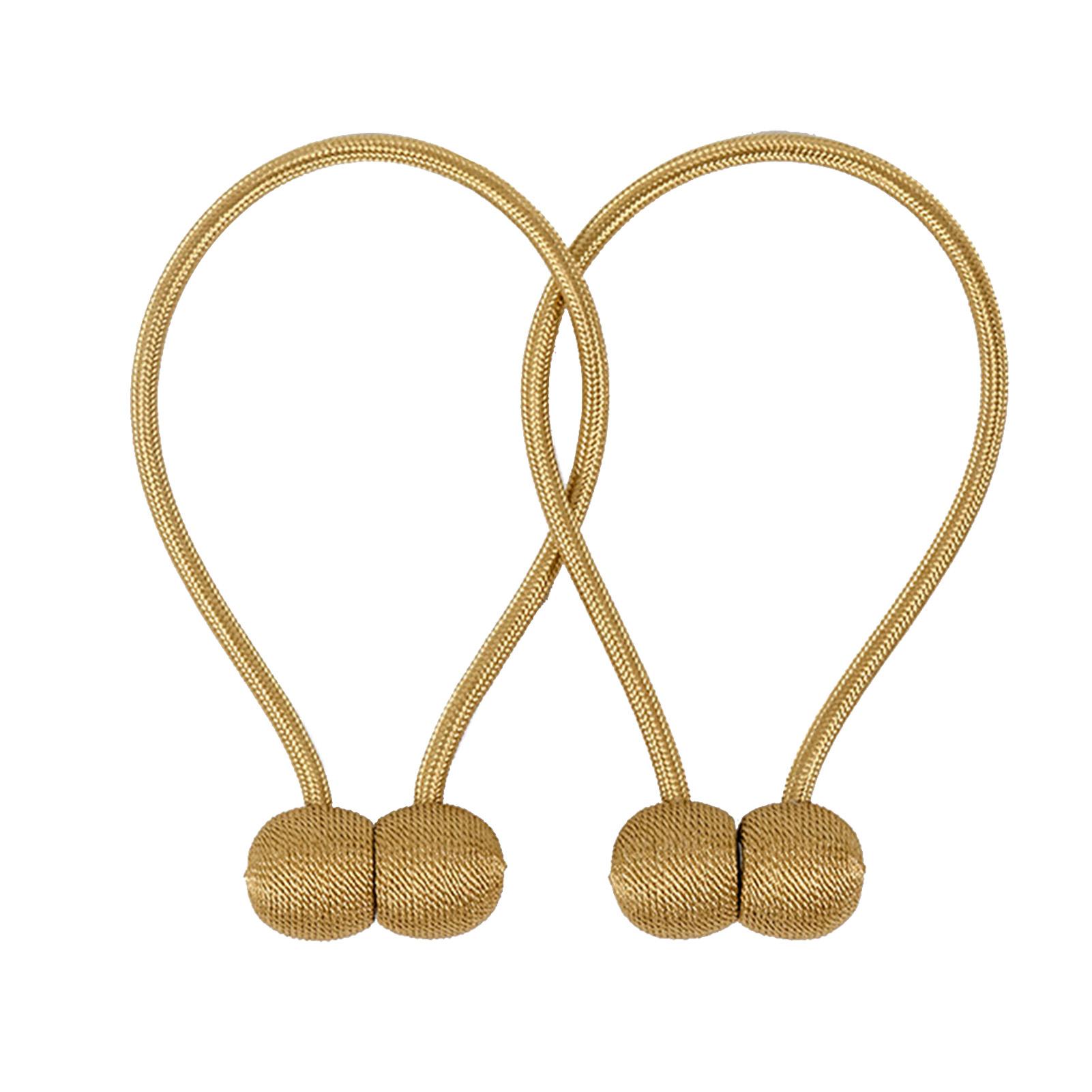 

Простая элегантная жемчужная магнитная полиэстеровая веревка для штор, практичный подхват для штор для гостиной золотой