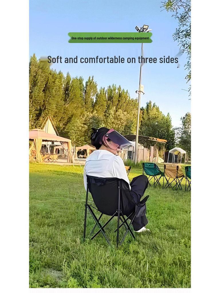 Moon Chair: Portable Low Back Folding Chair for Camping and Outdoor Activities