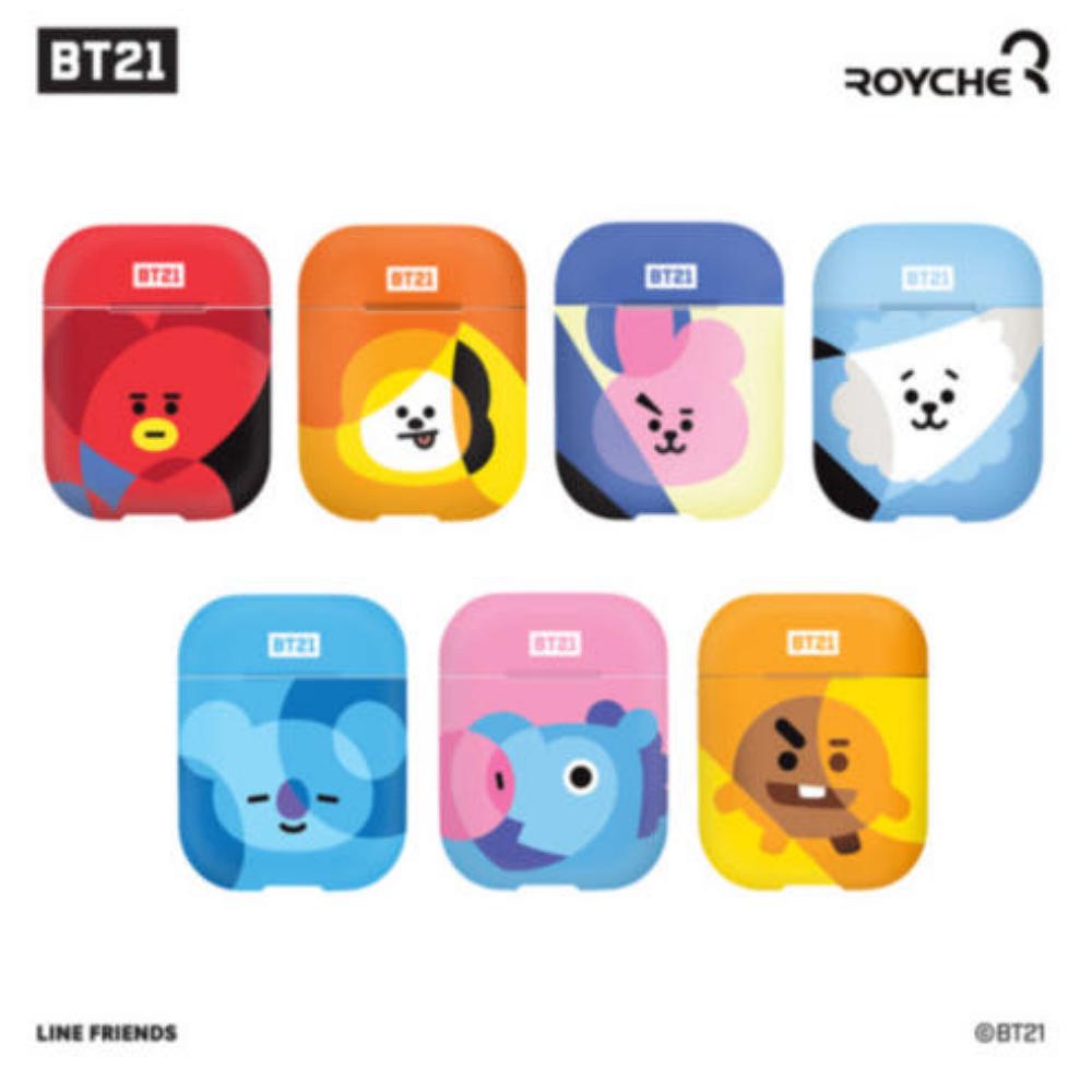 BT21 Жесткий чехол для Airpods (MANG), BTS, K-POP, Айдол