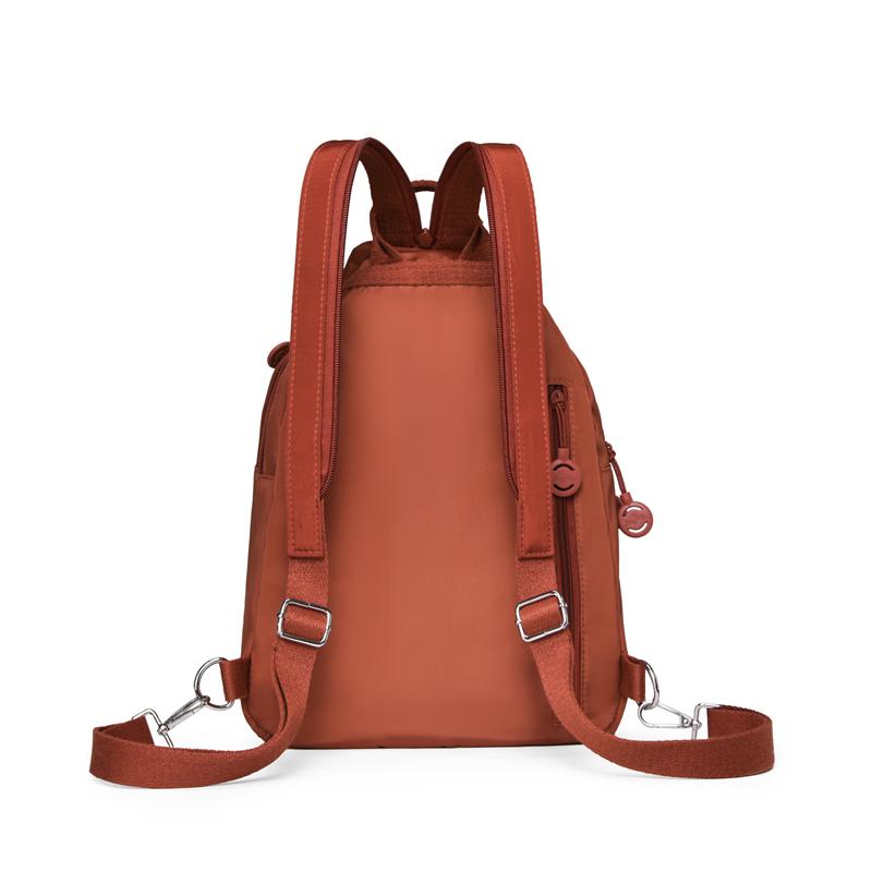 Compact Backpack with Adjustable Straps and Front Zipper Pocket