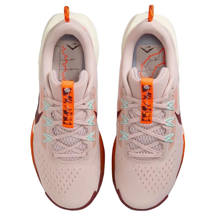 New Nike REACTX PEGASUS TRAIL 5 Abrasion Resistant Low Top Running Shoes Women's Pink Orange White DV3865-602