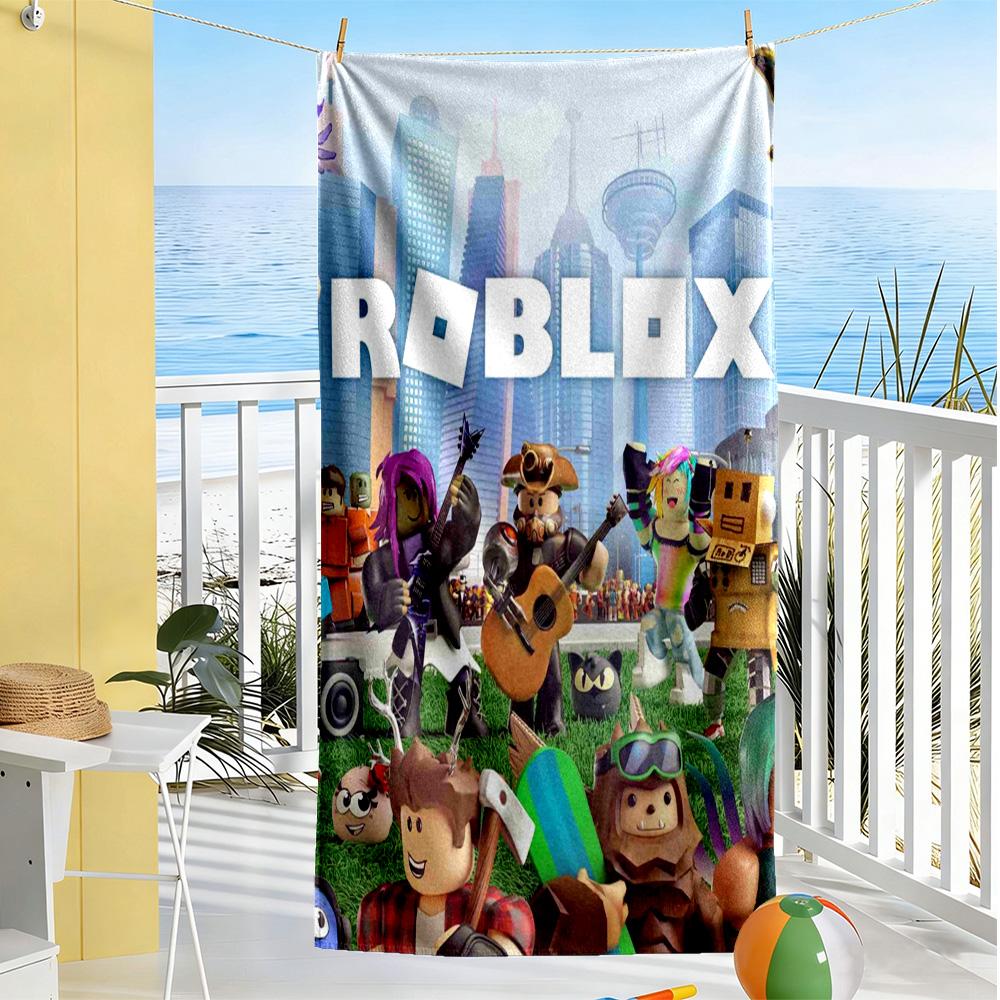 Roblox Beach Towel Super Soft Absorbent Comfortable Lightweight Suitable for Sports, Travel, Swimming, Yoga, Bathroom, Beach, And Pool