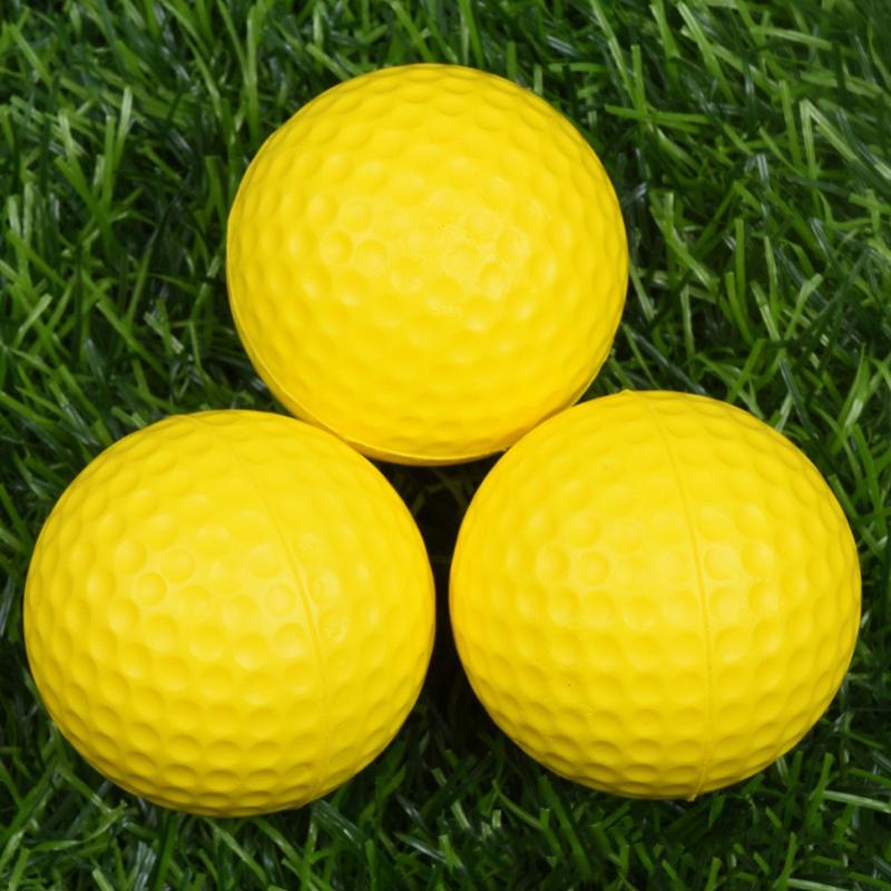 Žluté PU golfové míčky Vnitřní Domácí Kancelář Zahrada Trénink Bezpečné Měkké Golfové Míčky Rodinná Zábavná Hra Trénink Sport Dárek Chlapec Dívka ZYF