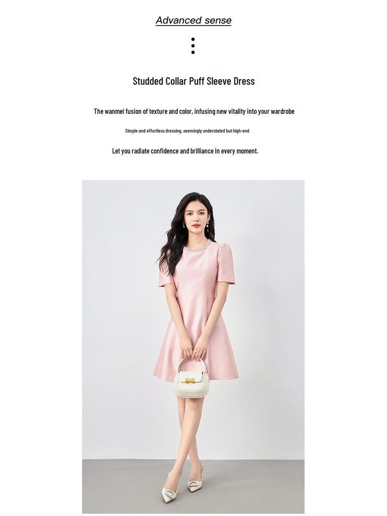 Besetztes Diamant Taillen-Schlankheitskleid Petite Socialite