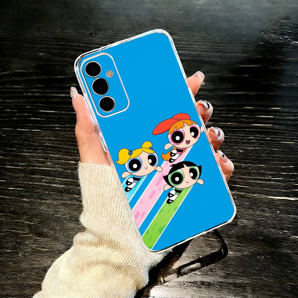 P-Powerpuffs G-Girls Phone Case For SamsungA10,12,20,21S,30,31,40,50,51,52,70,71 Transparent Cover