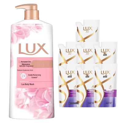 Lot Gel Douche & Shampooing Lux Peau Tendre