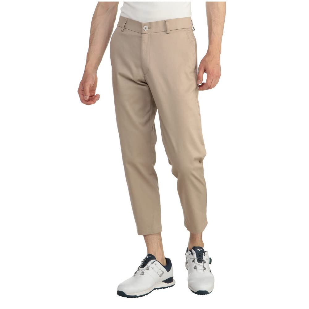 

Mizuno Move Size Cotton Ankle Elastic Water E2MF2A20 Pants, Men s, Beige, XL, 8-10 Length, Blend, Length, Stretch, Waist, Repellent, бежевый