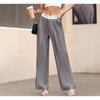 European American Autumn New Solid Color Fashion Slim Casual Trousers Floor-length Suit Pants