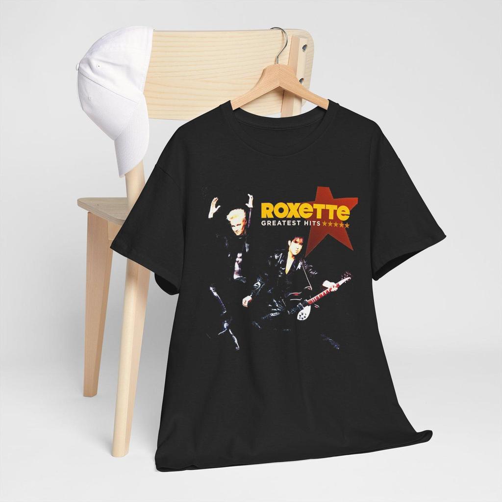ROXETTE Pop Rock Music Group Legend Black Tees T-Shirt Size S-5XL