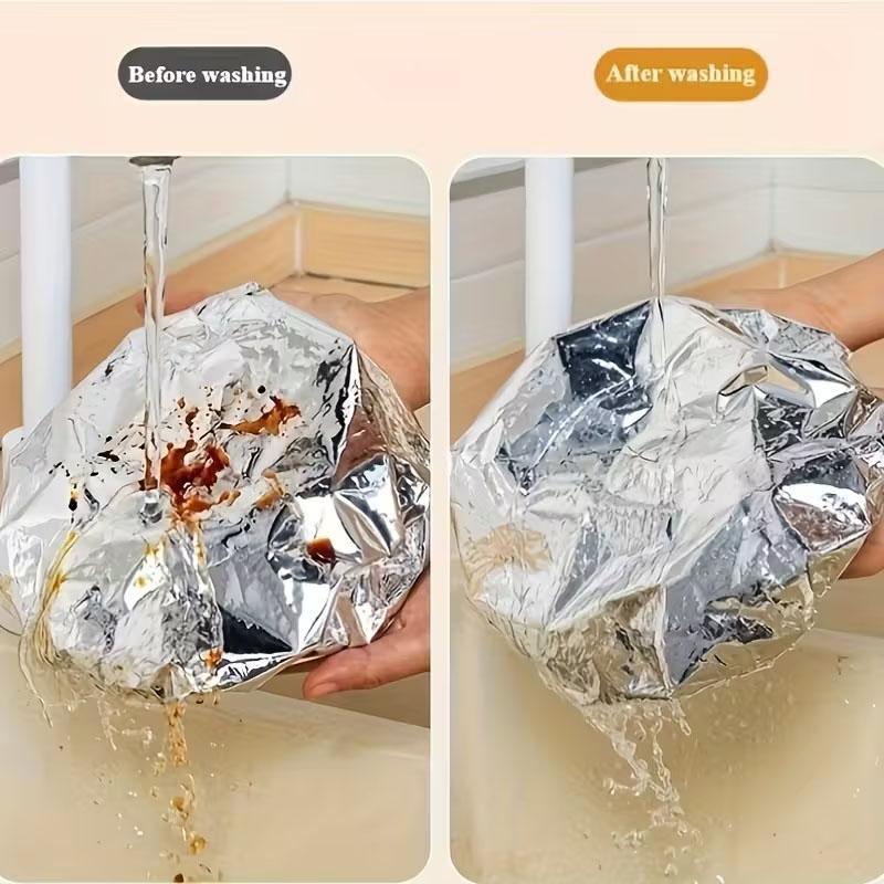 Aluminum Foil Keep Warm Covers Dining Table Food Preservation Cover Microwave Oven Heating Waterproof Oil Proof Kitchen Tools