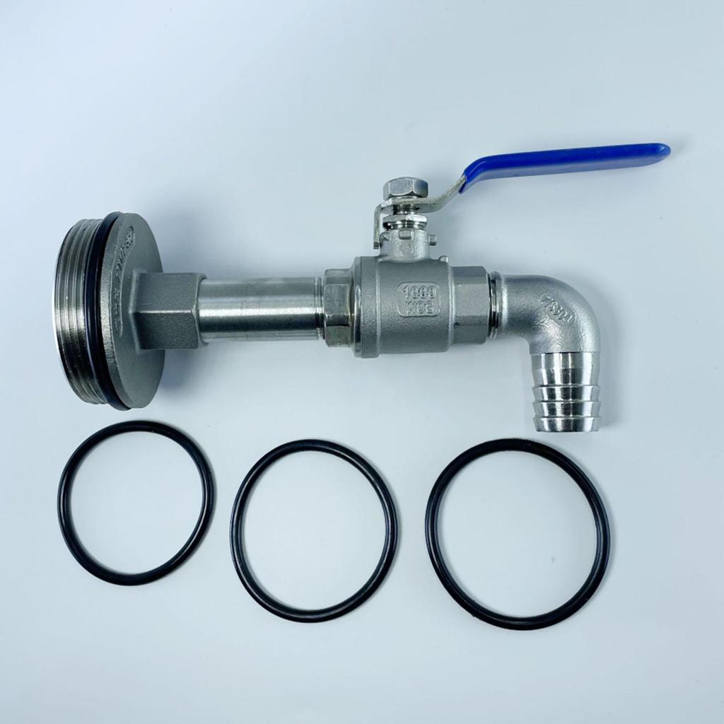 Drum Faucet Dn50 Stainless Steel 90 Degree 2" Stainless Steel Barrel Faucet