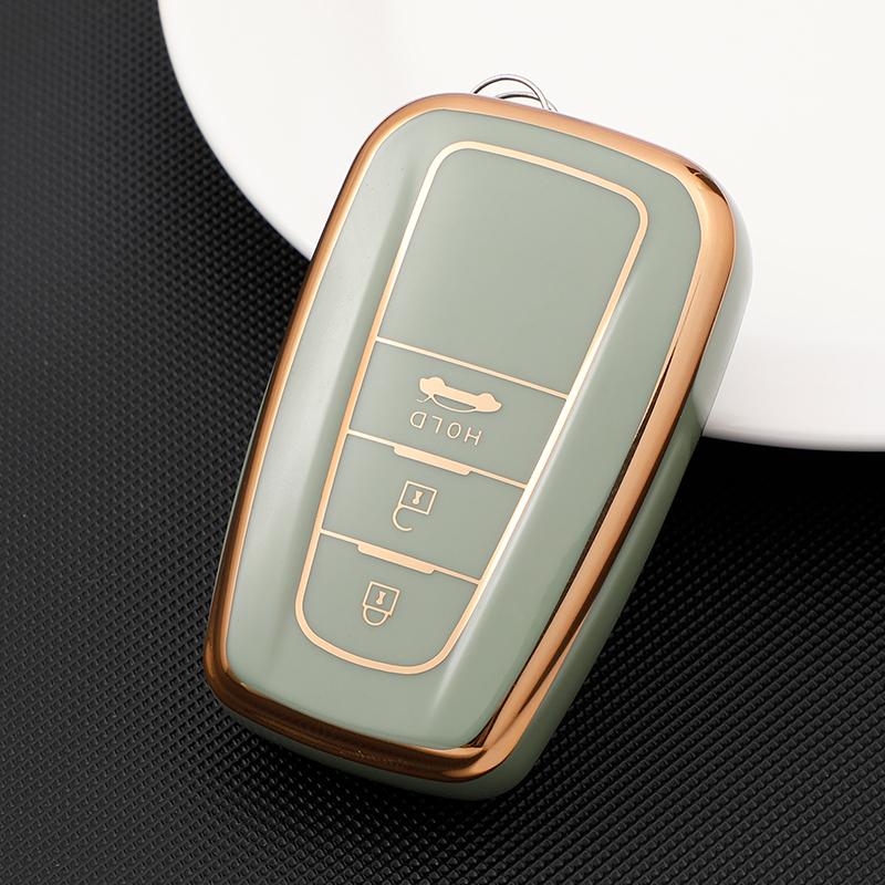 New TPU Car Remote Key Case Cover Shell for Toyota Corolla Prius Camry CHR C-HR RAV4 Altis Land Cruiser Prado Protector Keyless