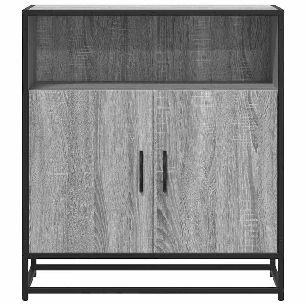 Vidaxl Komoda, Szary Dąb Sonoma, 68X35X76 Cm Materiał Drewnopochodny