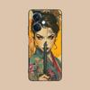 Retro Tattoo Girl Mobile Phone Case for OPPO Reno 14 13 12 11 10 9 8 7 6 5 F T Pro 5G Colorful Printing Cover Cellphones Luxury