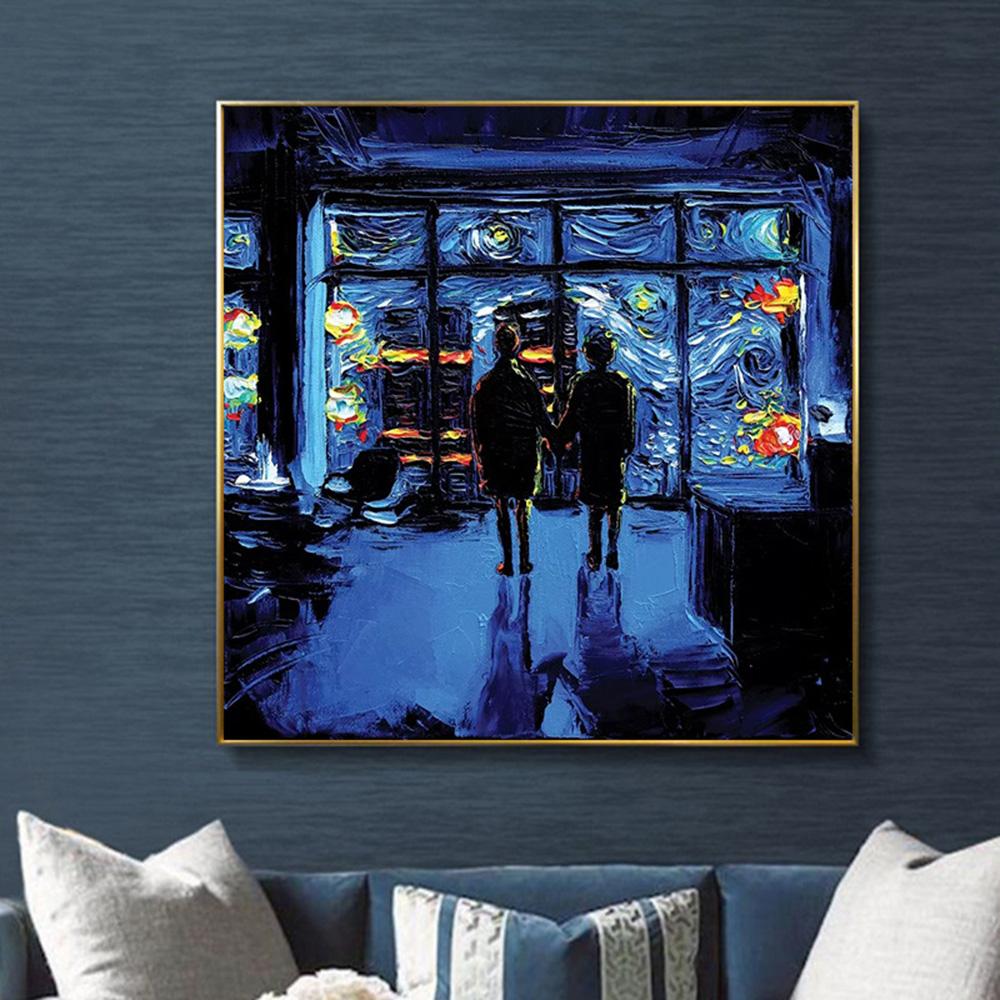 

Couple Holding Hands Canvas Painting Modern Art Oil Painting Watercolor Posters and Prints Bedroom Room Living Room Home Decor