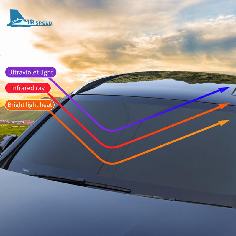 Car Accessories For BMW X1 U11 - IX1 Foldable Sun Umbrella Front Windshield Sun Shade Umbrella Portable Anti-UV Interior