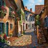 300/500/1000pcs Paper Puzzle Urban Oil Painting Jigsaw Puzzle Creative Gift for Adults Perfect for Family Game Party Home Decor