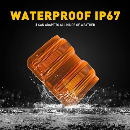 FOR 08-16 Ford F250 F350 F450 Super Duty Side Marker Mirror Signal Lights Amber