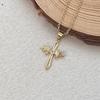 Personalized Cross Double Necklace Retro Fashion