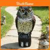 Garden Decor Owl Repeller With Moving Head For Bird And Rodent Deterrent In Yard