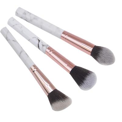 Marmor Muster Rouge & Highlighter Pinsel - Abgewinkeltes Kontur Make-up Werkzeug