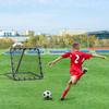 VEVOR Soccer Rebounder Rebound Net, Kick-Back 34"x34", Portable Football Training Gifts, Fully Adjustable Angles Goal Net