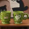 Cute Tall Mug Girls Water Cup Home Office Cup High Value Ceramic Cup Breakfast Cup Men