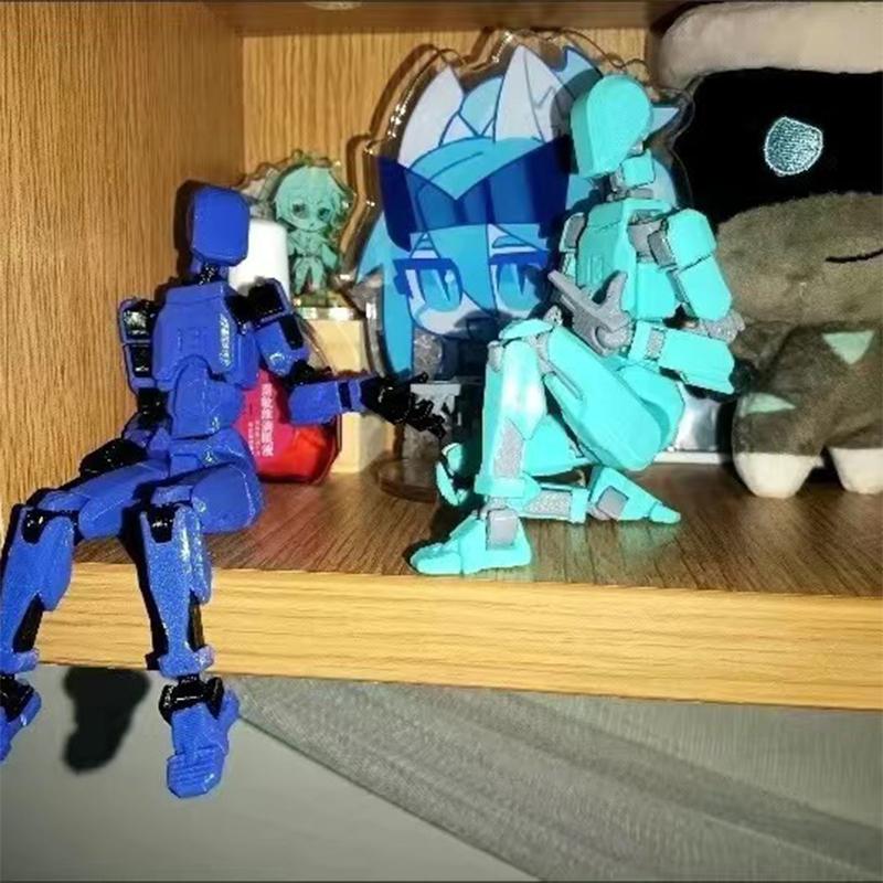 Multi-Jointed Movable Shapeshift Robot 2.0 3D Printed Mannequin Dummy 13 Action Figures Toys Kids Adults Parent-children Game