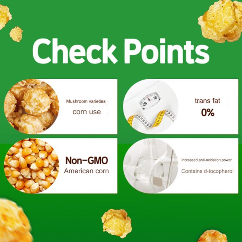 HBAF Krydret Popcorn 17 Floavors, 80g (18 Alternativer)