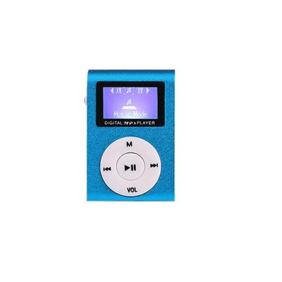 Reproductor MP3 tipo cubo con clip, altavoz de música portátil recargable con cable USB para auriculares.