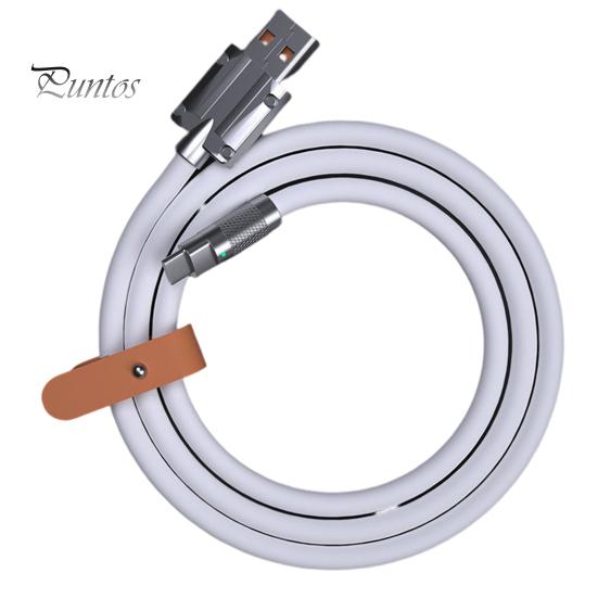 

Кабель для передачи данных Универсальный огнестойкий Нескручивающийся Безопасный Износостойкий Быстрая зарядка со световым индикатором Кабель для зарядки Type-C Кабель для передачи данных для дома TYPE-C белый