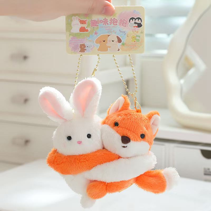10cm Simulation New Hug Animal Pendant Doll Stuffed Plush Toy Cartoon Anime Cute Pillow Children's Birthday Gift Fun Doll