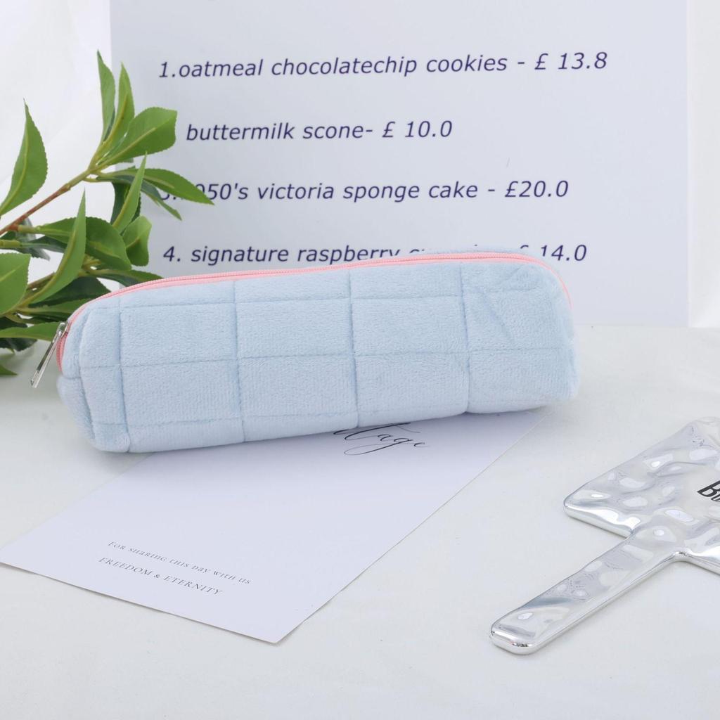Bolsa de Cosméticos de Terciopelo Organizador de Almacenamiento de Gran Capacidad Bolsa de Maquillaje Portátil para Pinceles de Maquillaje Labiales Productos de Cuidado de la Piel