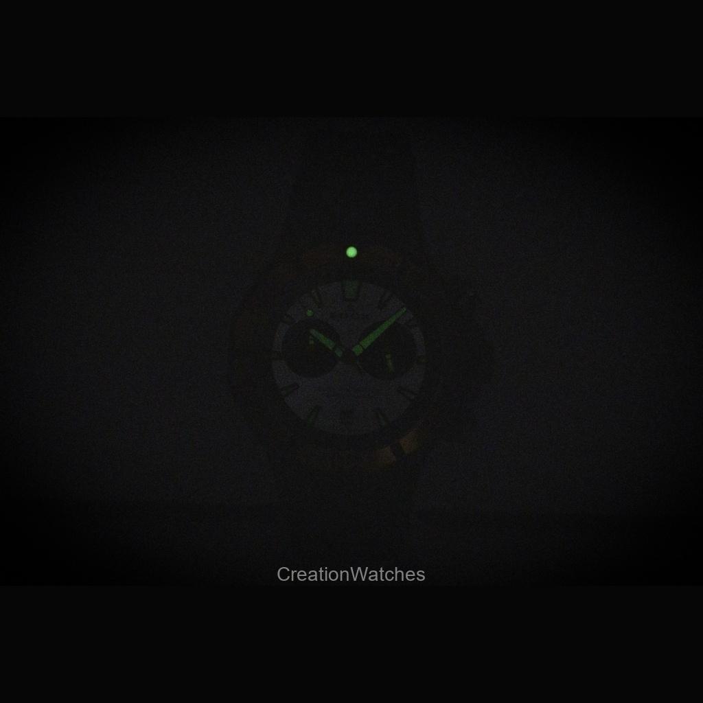 Edox Delfin The Original Chronograph Rubber Strap Silver Dial Quartz Diver's 10112-37GNOCA-ANO 200M Men's Watch