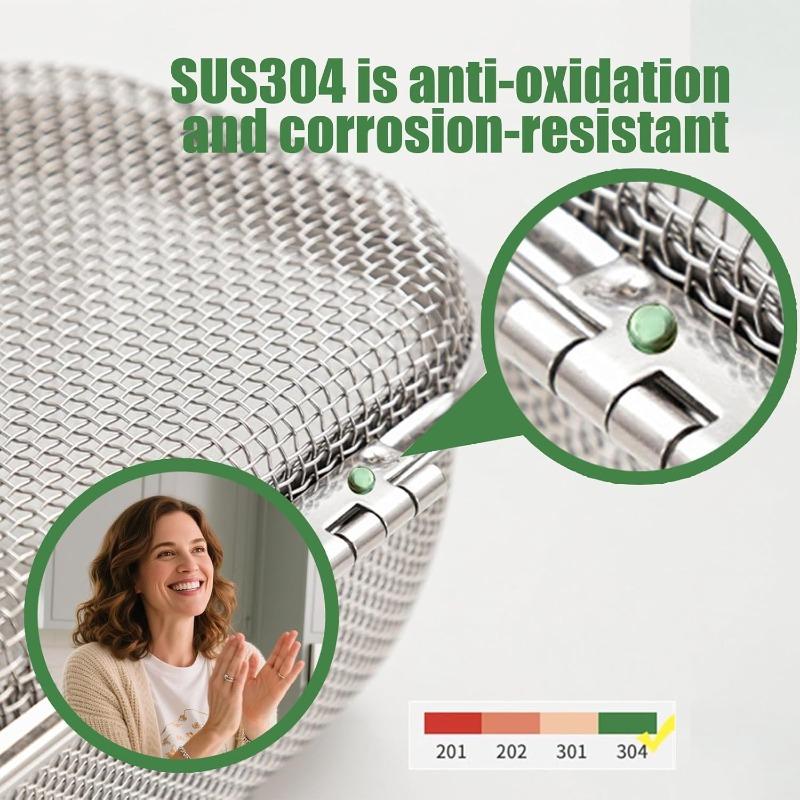 304 Stainless Steel Dishwasher Utensil Basket - Universal Cutlery Tray for Chopsticks, Knives, Forks & Small Items (Silver)