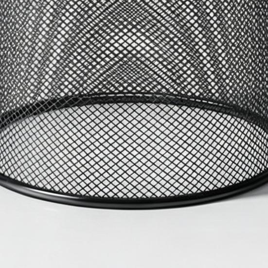 Garbage Can with Polished Rolled Bin Moisture Edges Trash Resistant Rustproof Wastebasket
