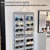16Slots Felt Eyeglasses Stand Holder Dust Proof Wall-Mounted Pocket Storage For Sunglasses Glasses Display Hanging Bag Organizer