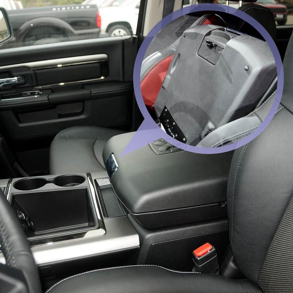 5RQ83TX7AC Car Center Console Armrest Latch Lock Knob Accessories Auto Interior for Dodge Ram 1500 2500 3500 4500 5500 2013-2018