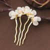 Women's Hanfu Hair Accessories: Pearl Flower Hairpins & Combs in Ancient Style