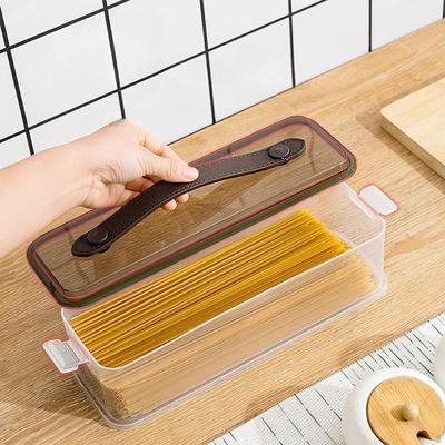 Pastabehälter mit Griff Luftdichter Spaghetti-Aufbewahrer Langnudelhalter Vorratsdose