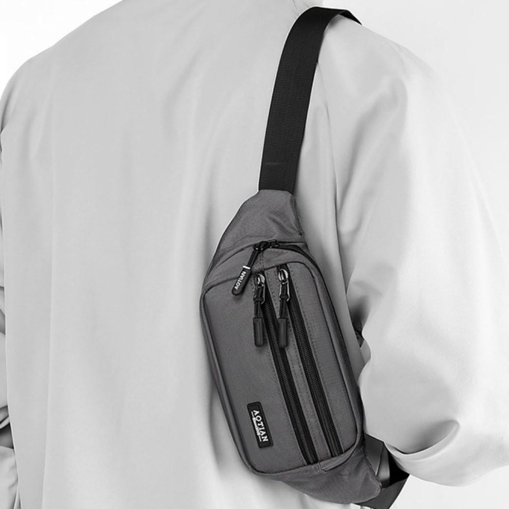 Large Capacity Sports Phone Bag Multi-function Men Chest Bag Gym Bag Running Waist Bags  Sports