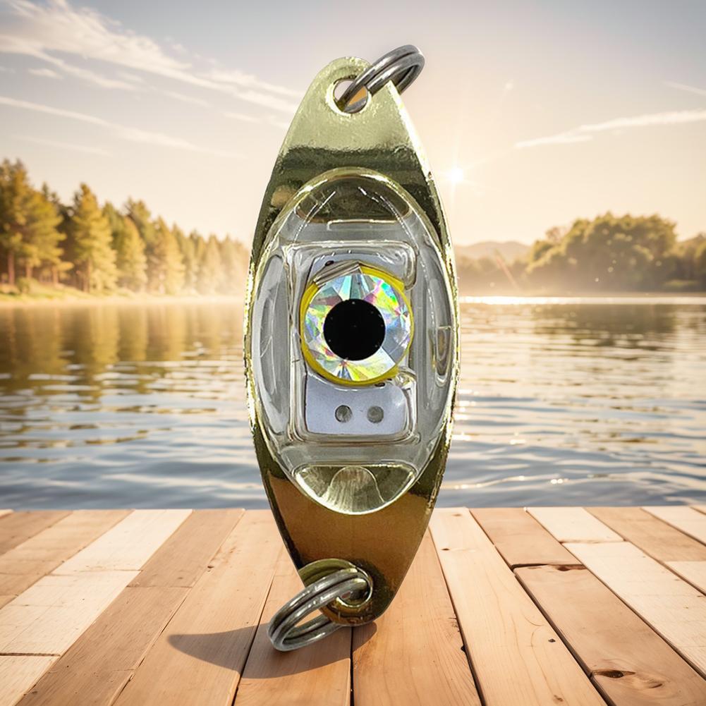 LED Fishing Lure Light Fishing Bait Lamp Battery Operated Fish Attracting Light Underwater Flashing Light Fishing Accessories