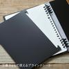 King Jim Teflaine Leather Fest U Synthetic Leather Ring Notebook, A5, Black, 9854TELU-BK