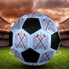 West Ham United Football Indoor Soccer Ball Colorful Machine Stitched PVC Size 5 Team Training Competition Ready Durable High-Bounce Cool Sports Gift