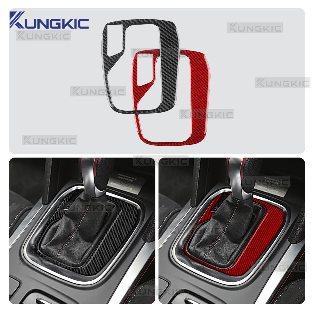 Zachte Koolstofvezel Sticker Voor Renault Megane 4 2016 2017 2018 2019 2020 2021 2022 2023-2025 Automatische/AT Auto Versnellingspook Trim