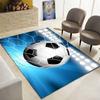 Football Area Rug Ball Sports Theme Carpet Soccer Ball Pattern Floor Mat for Kids Boys Girls Play Room Living Room Bedroom Decor
